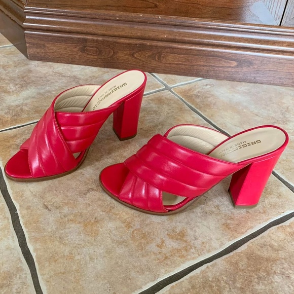 Grigiarancio Heeled Leather Sandals - Picture 2 of 7